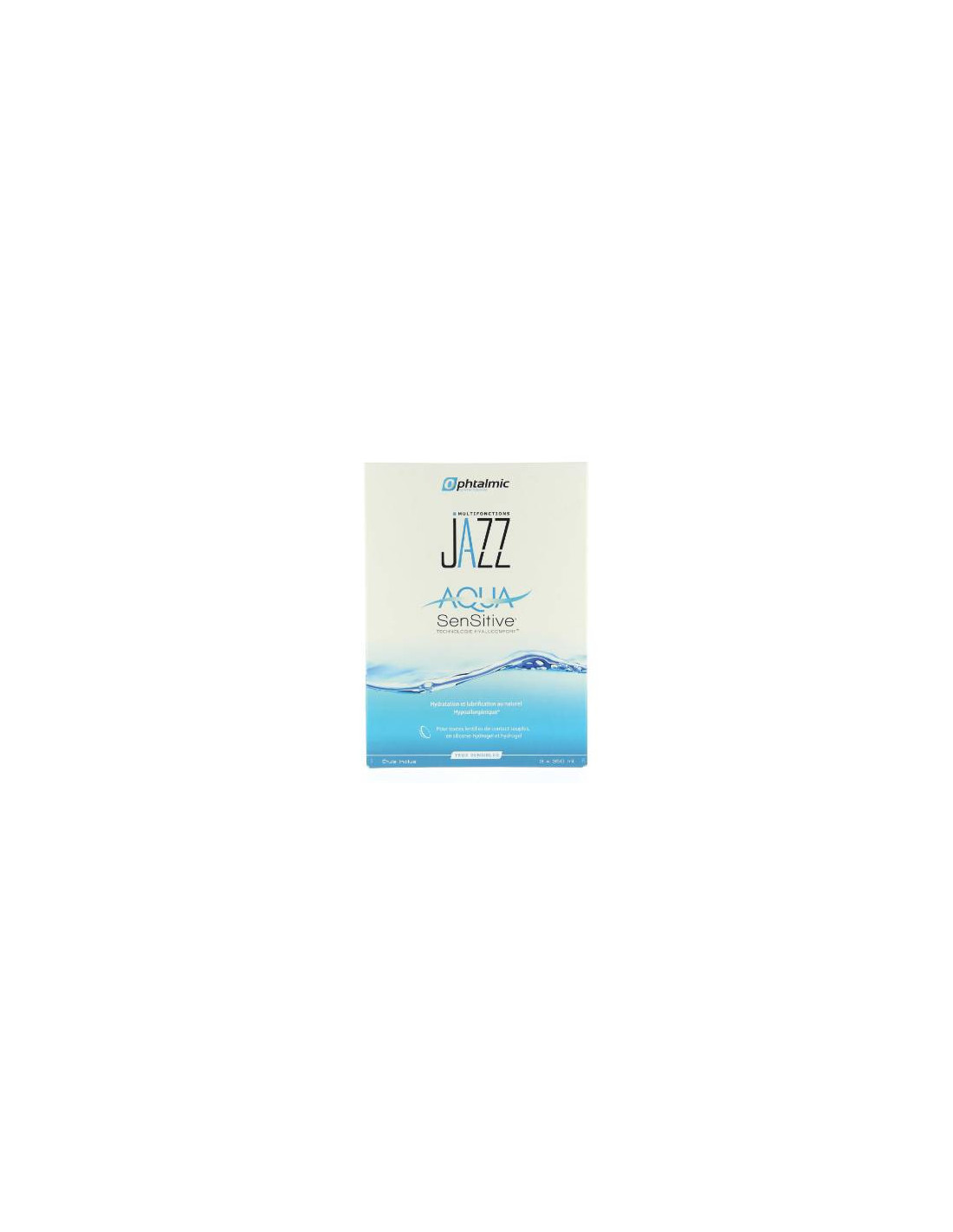 Produit pour lentilles OPHTALMIC PACK JAZZ AQUASENSITIVE 3X350ML