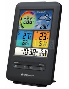 BRESSER Horloge météo LCD TemeoTrend JC - noire - 7004404CM3000 - Reveils,  Horloges, Montres pas cher