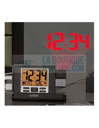 Réveil à projection WT525 noir