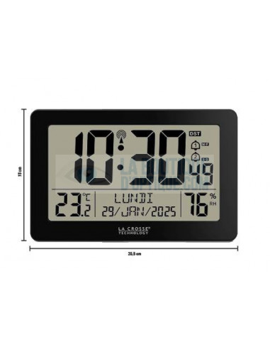 Horloge WS8008 - noir